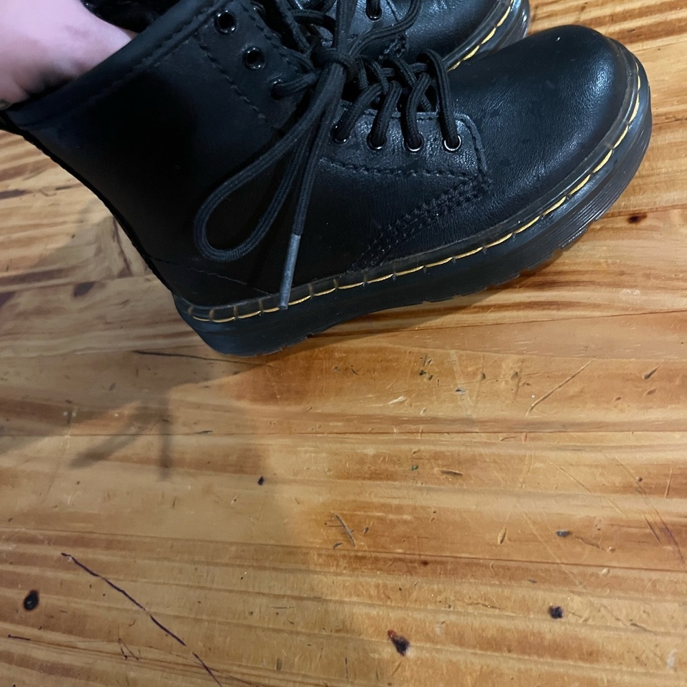 Dr. Martens Black Kids Boots